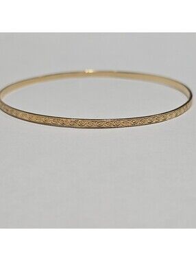 Vintage 14k Birks solid gold craved bracelet